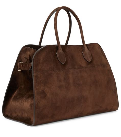 the row margaux bag suede